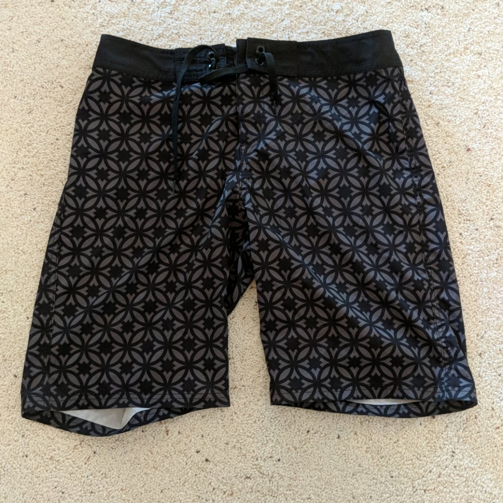 Black Board Shorts Waist 34